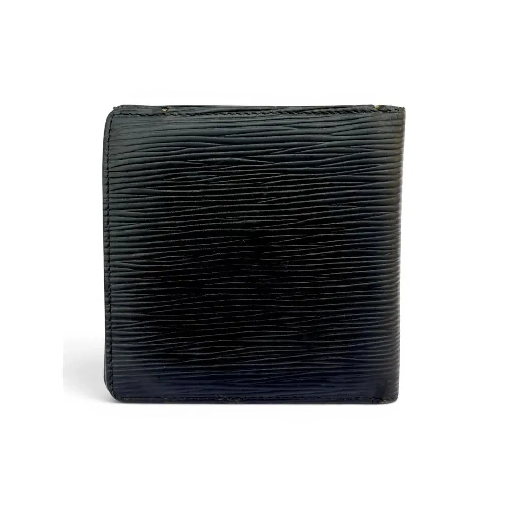 Louis Vuitton Vintage Black Epi Leather Portefeuille Marco Bifold Wallet